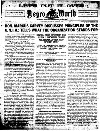 The Negro World, Mar 28, 1925