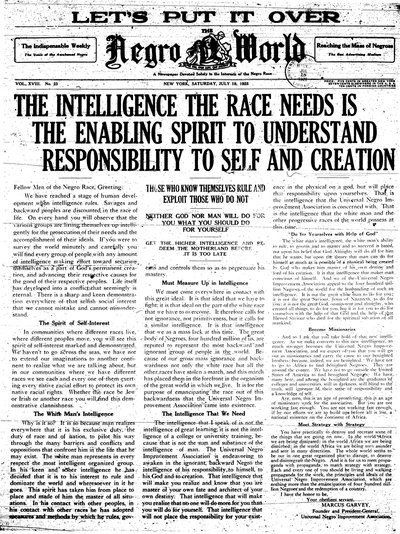 The Negro World, Jul 18, 1925
