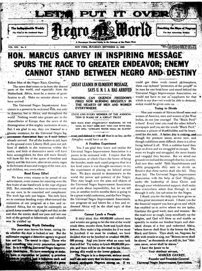 The Negro World, Sep 12, 1925