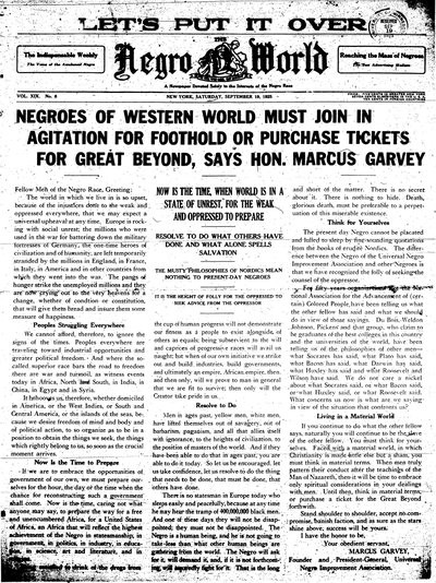 The Negro World, Sep 19, 1925