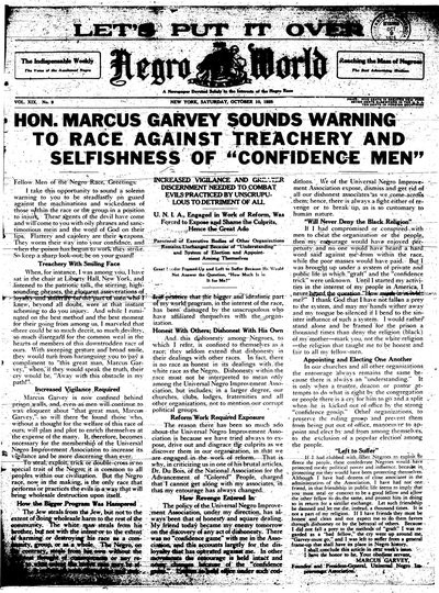 The Negro World, Oct 10, 1925