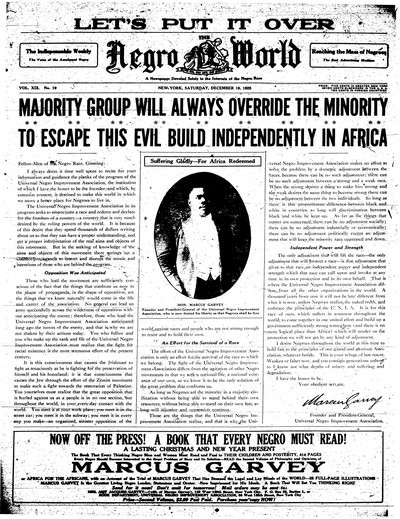 The Negro World, Dec 19, 1925