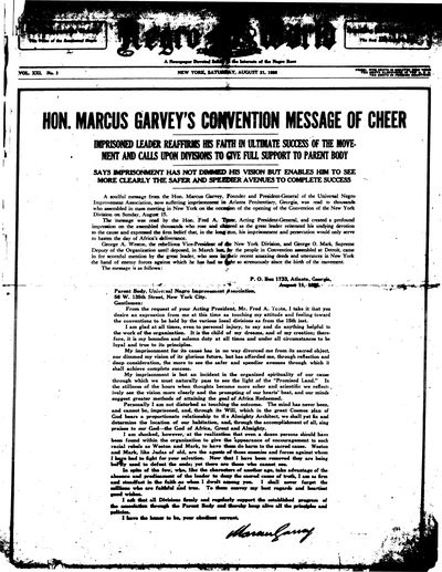 The Negro World, Aug 21, 1926