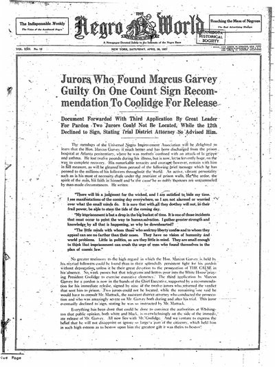 The Negro World, Apr 30, 1927