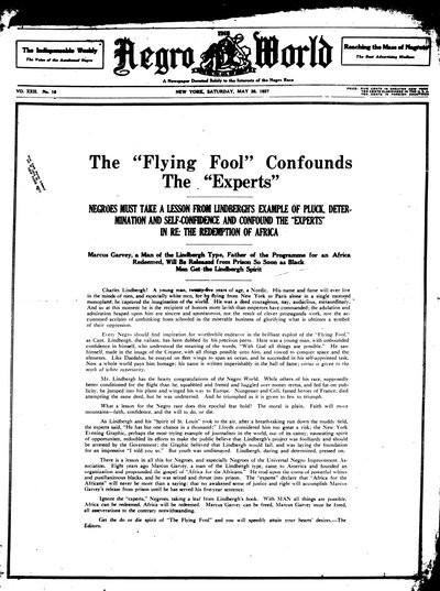 The Negro World, May 28, 1927