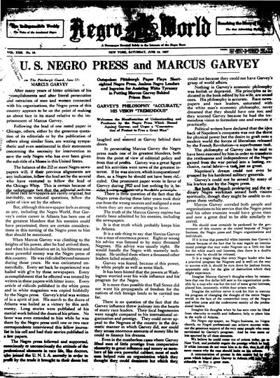 The Negro World, Jun 18, 1927