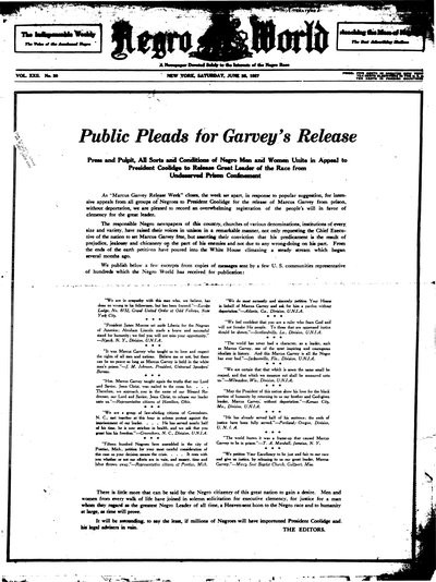 The Negro World, Jun 25, 1927
