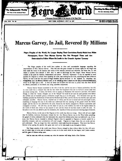 The Negro World, Jul 16, 1927