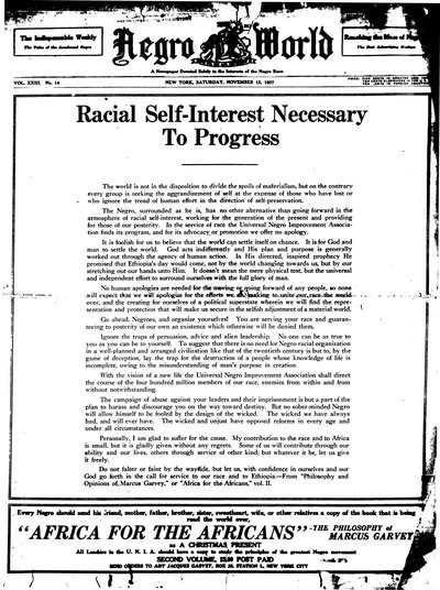 The Negro World, Nov 12, 1927
