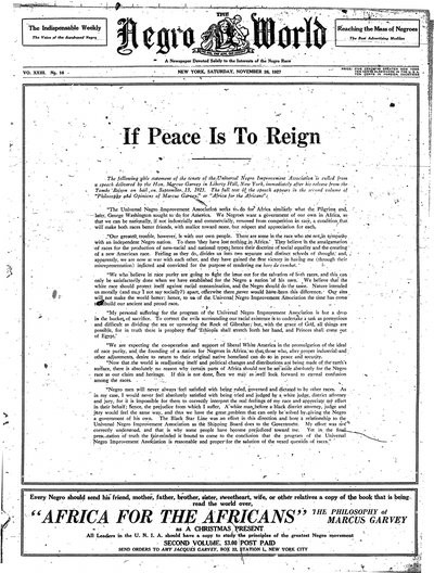 The Negro World, Nov 26, 1927