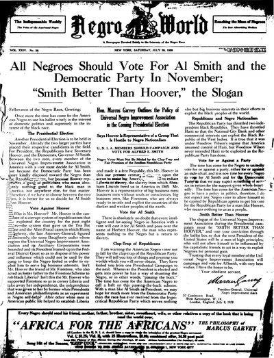 The Negro World, Jul 28, 1928