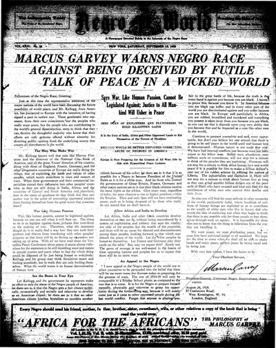 The Negro World, Sep 15, 1928