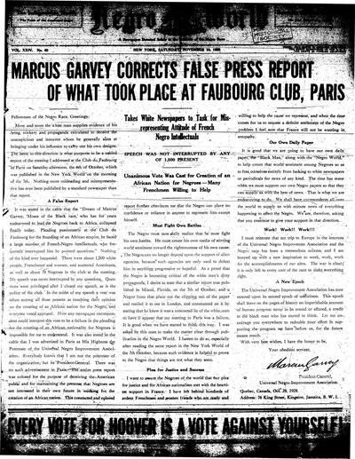 The Negro World, Nov 10, 1928