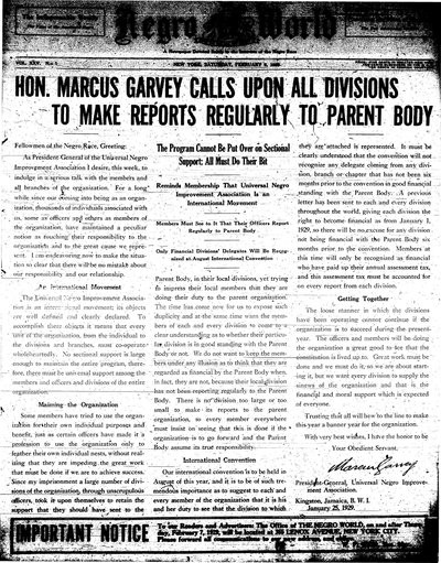 The Negro World, Feb 9, 1929