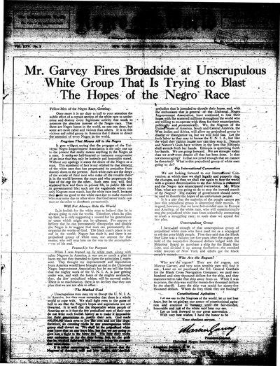 The Negro World, Mar 9, 1929