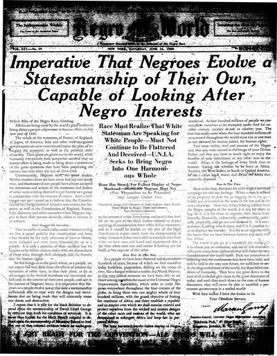 The Negro World, Jun 15, 1929