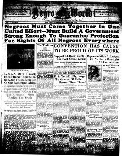 The Negro World, Sep 14, 1929