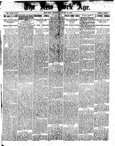 New York Age, Jan 19, 1905