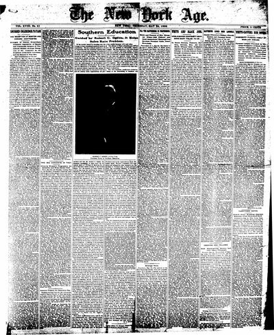 New York Age, May 25, 1905