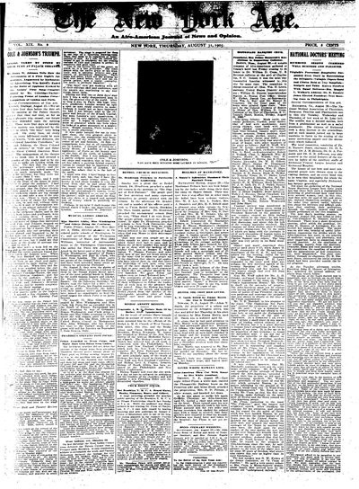 New York Age, Aug 31, 1905