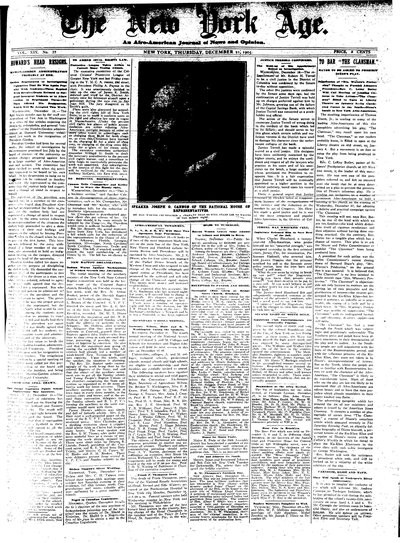 New York Age, Dec 21, 1905