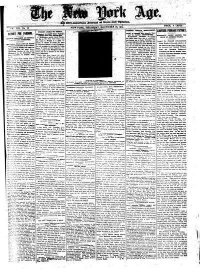 New York Age, Dec 28, 1905
