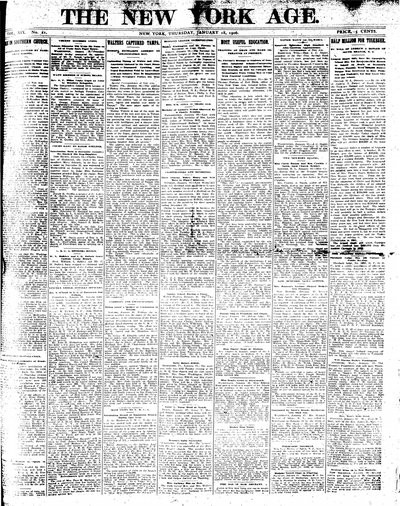 New York Age, Jan 18, 1906