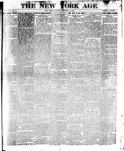 New York Age, Jan 25, 1906