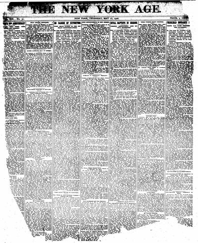 New York Age, May 10, 1906