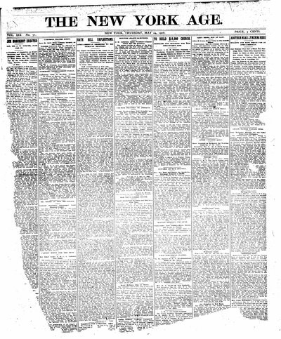 New York Age, May 24, 1906