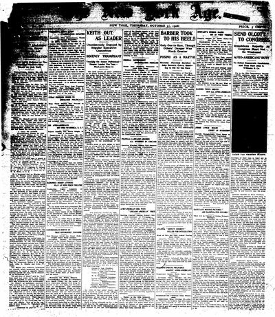 New York Age, Oct 25, 1906