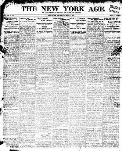 New York Age, May 16, 1907