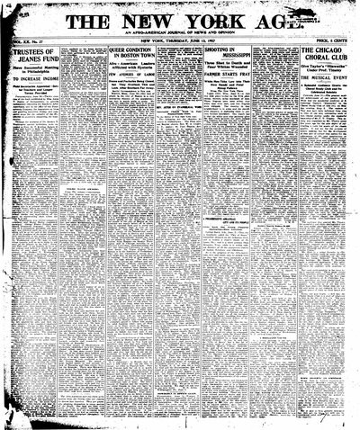 New York Age, Jun 13, 1907