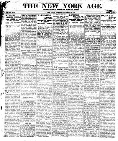New York Age, Oct 10, 1907