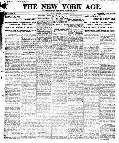 New York Age, Oct 17, 1907
