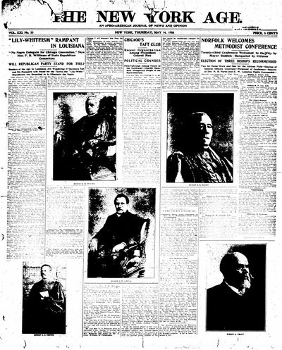 New York Age, May 14, 1908