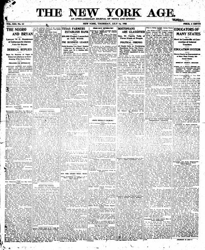 New York Age, Jul 16, 1908