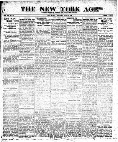 New York Age, Jul 23, 1908