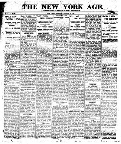 New York Age, Aug 13, 1908
