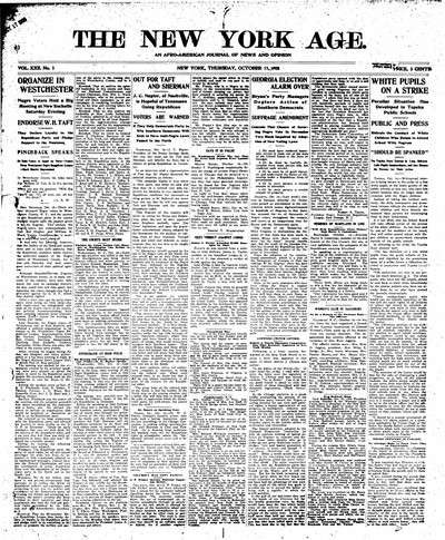 New York Age, Oct 15, 1908