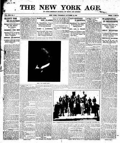 New York Age, Oct 22, 1908