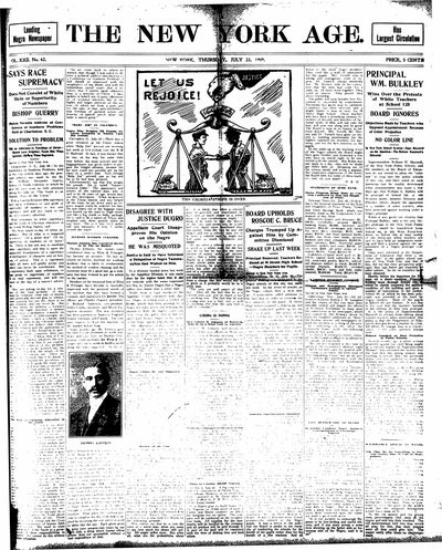New York Age, Jul 22, 1909