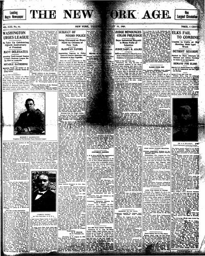 New York Age, Aug 19, 1909