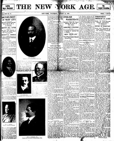 New York Age, Aug 26, 1909