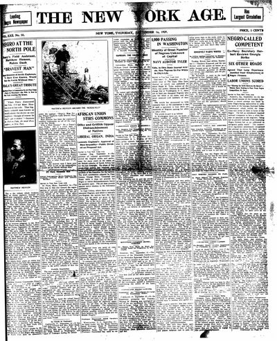 New York Age, Sep 16, 1909