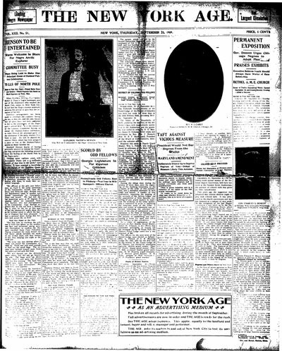 New York Age, Sep 23, 1909
