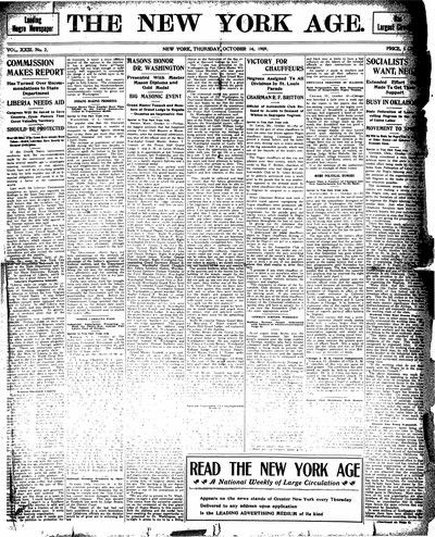 New York Age, Oct 14, 1909
