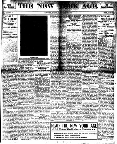New York Age, Oct 21, 1909