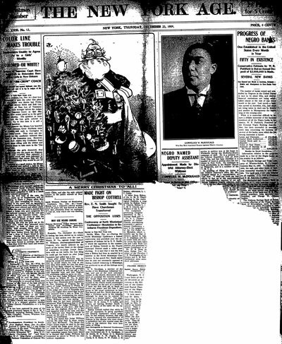 New York Age, Dec 23, 1909