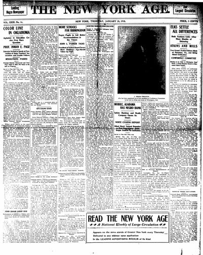 New York Age, Jan 20, 1910